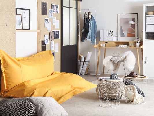 Sitzsack 600 L FUZZY 180 cm 230 cm Gelb