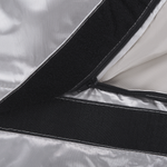 Sitzsack 600 L FUZZY 180 cm 230 cm Silber