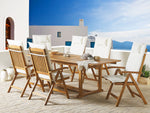 Sitzauflagen 6er Set TOSCANA 50 x 70 cm Cremeweiss