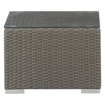 Lounge Set mit Tisch 8-Sitzer MAESTRO modular Polyrattan Taupe