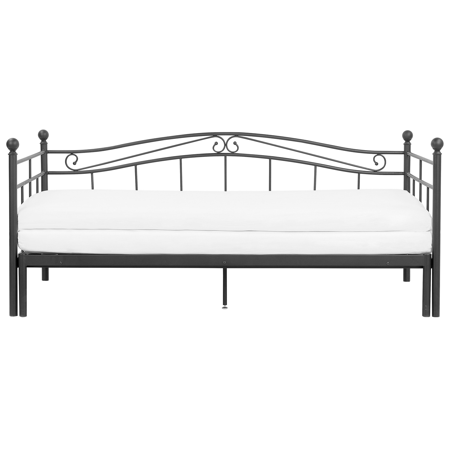 Ausziehbett Metall TULLE 80 x 200 cm Schwarz
