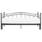 Ausziehbett Metall TULLE 80 x 200 cm Schwarz