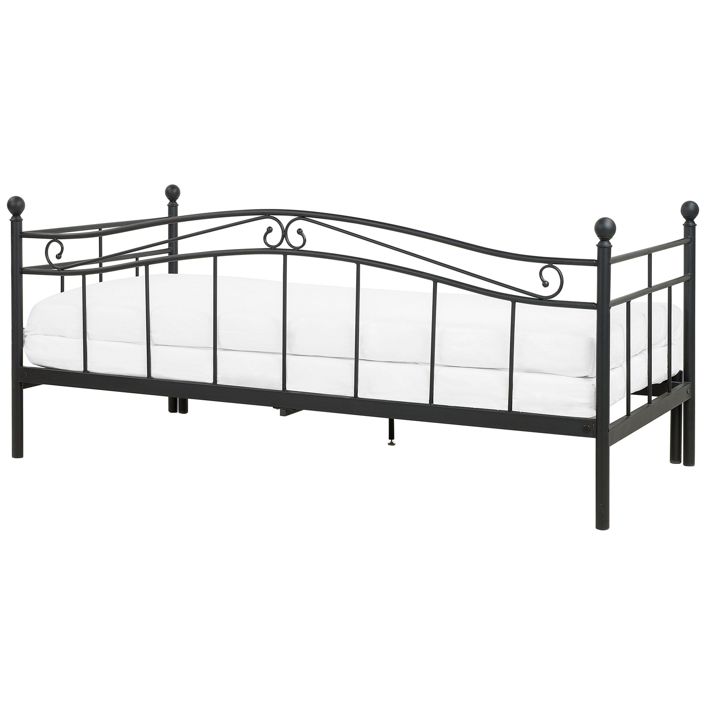 Ausziehbett Metall TULLE 80 x 200 cm Schwarz