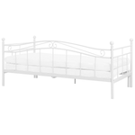 Ausziehbett Metall TULLE 80 x 200 cm Weiss