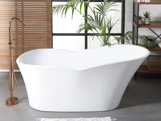Badewanne freistehend weiss 170 x 80 cm DULCINA