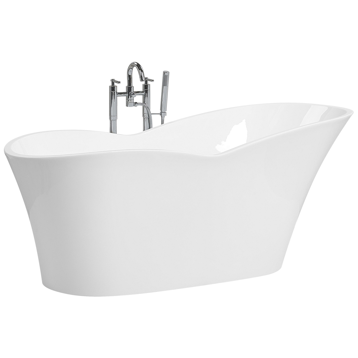 Badewanne freistehend weiss 170 x 80 cm DULCINA