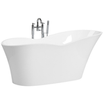 Badewanne freistehend weiss 170 x 80 cm DULCINA