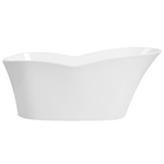 Badewanne freistehend weiss 170 x 80 cm DULCINA