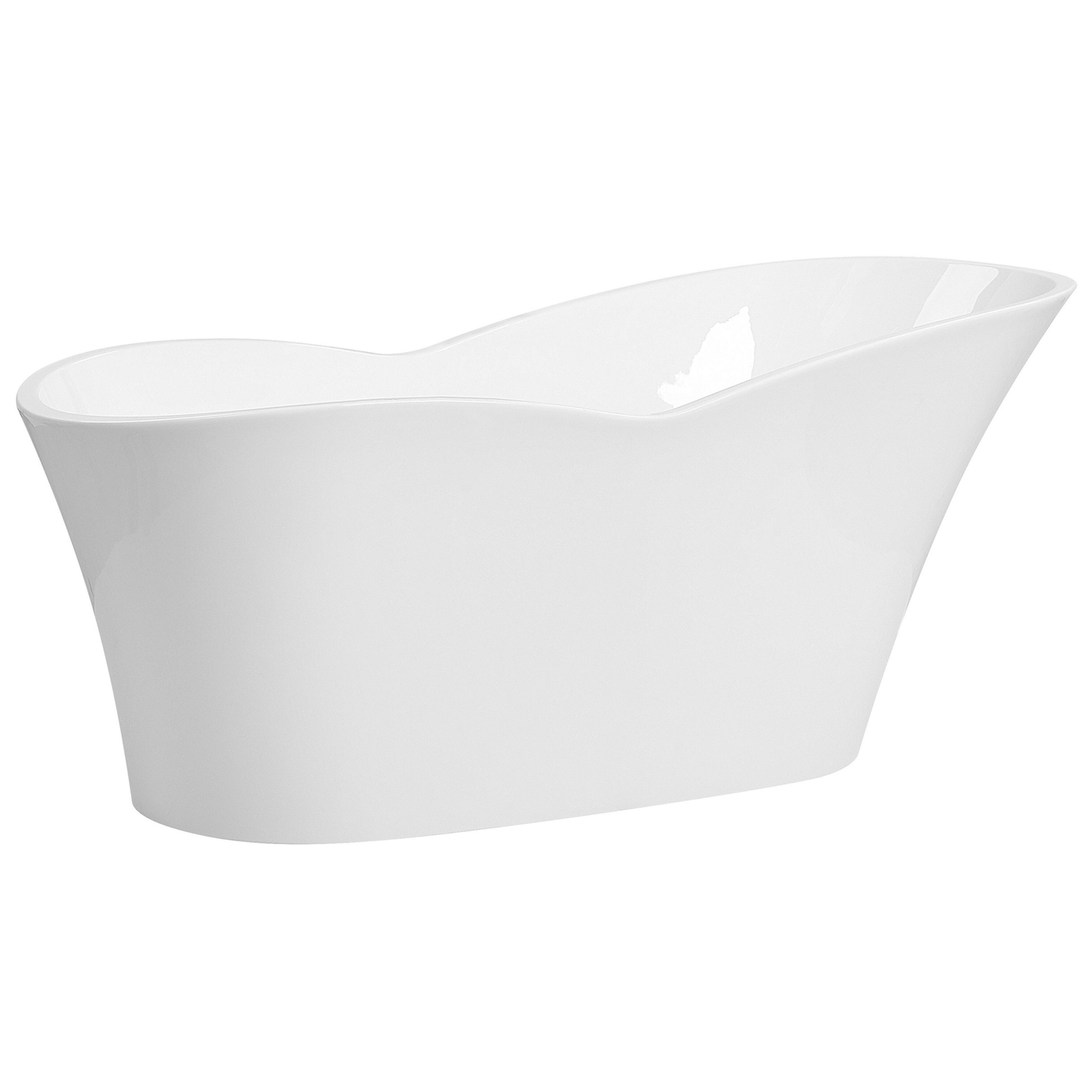 Badewanne freistehend weiss 170 x 80 cm DULCINA