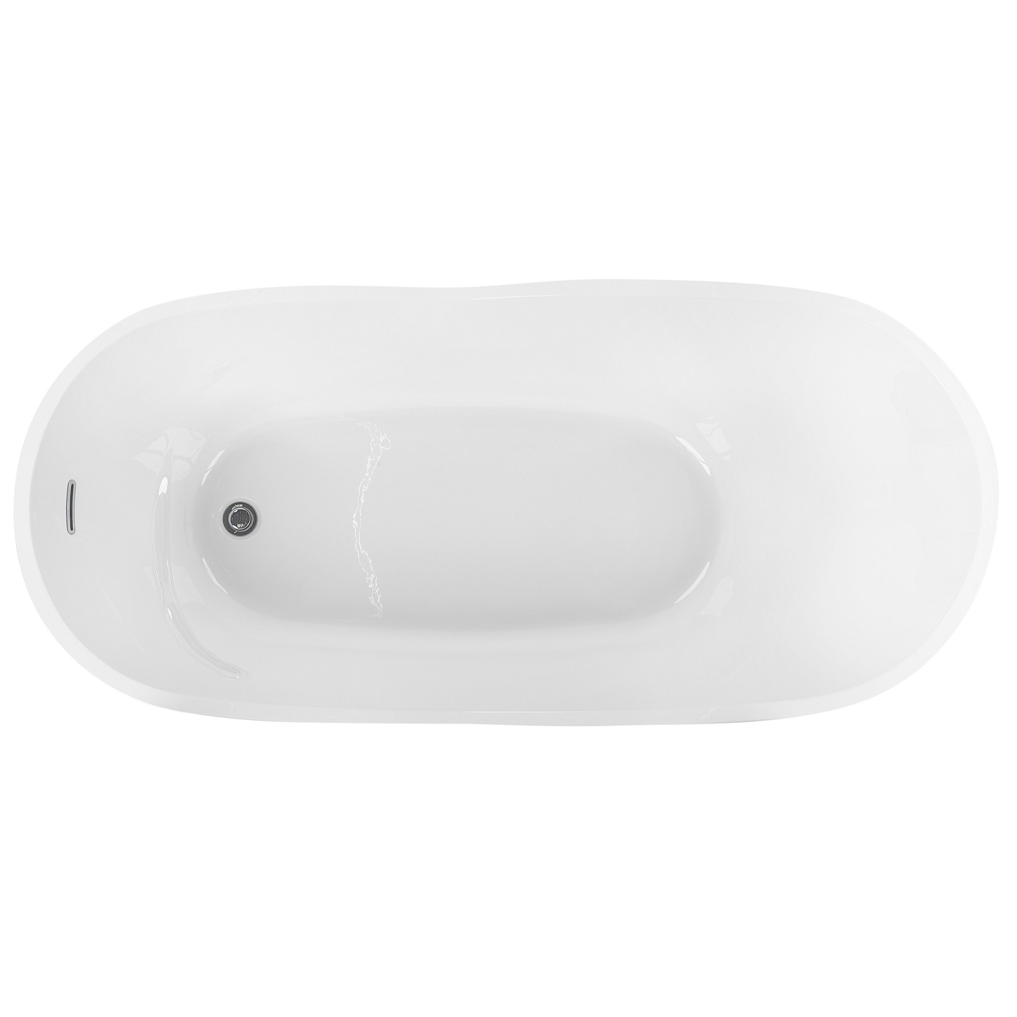 Badewanne freistehend weiss 170 x 80 cm DULCINA