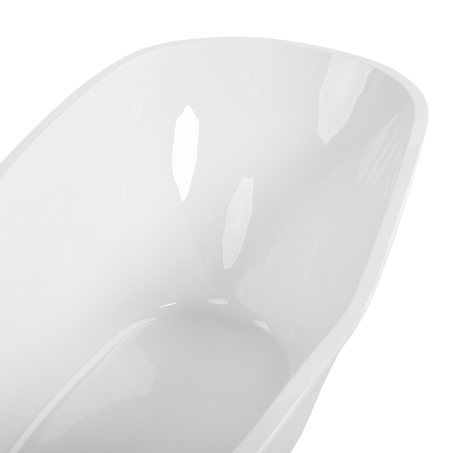 Badewanne freistehend weiss 170 x 80 cm DULCINA