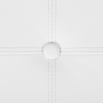 Pouf mit Stauraum Kunstleder weiss ⌀ 38 cm MARYLAND