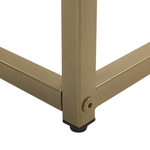 Konsolentisch DELANO Sicherheitsglas Marmor Optik / Gold
