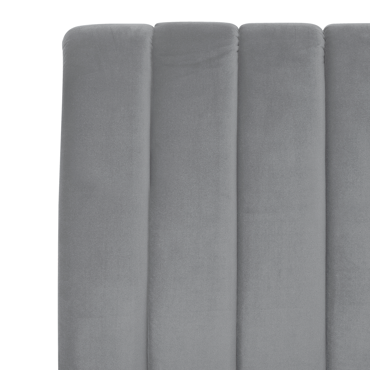 Bett mit Lattenrost Samtstoff MARVILLE 180 x 200 cm Grau