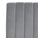 Bett mit Lattenrost Samtstoff MARVILLE 180 x 200 cm Grau