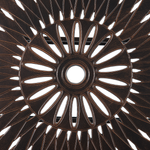 Gartentisch LIZZANO 165 cm 102 cm Metall Dunkelbraun