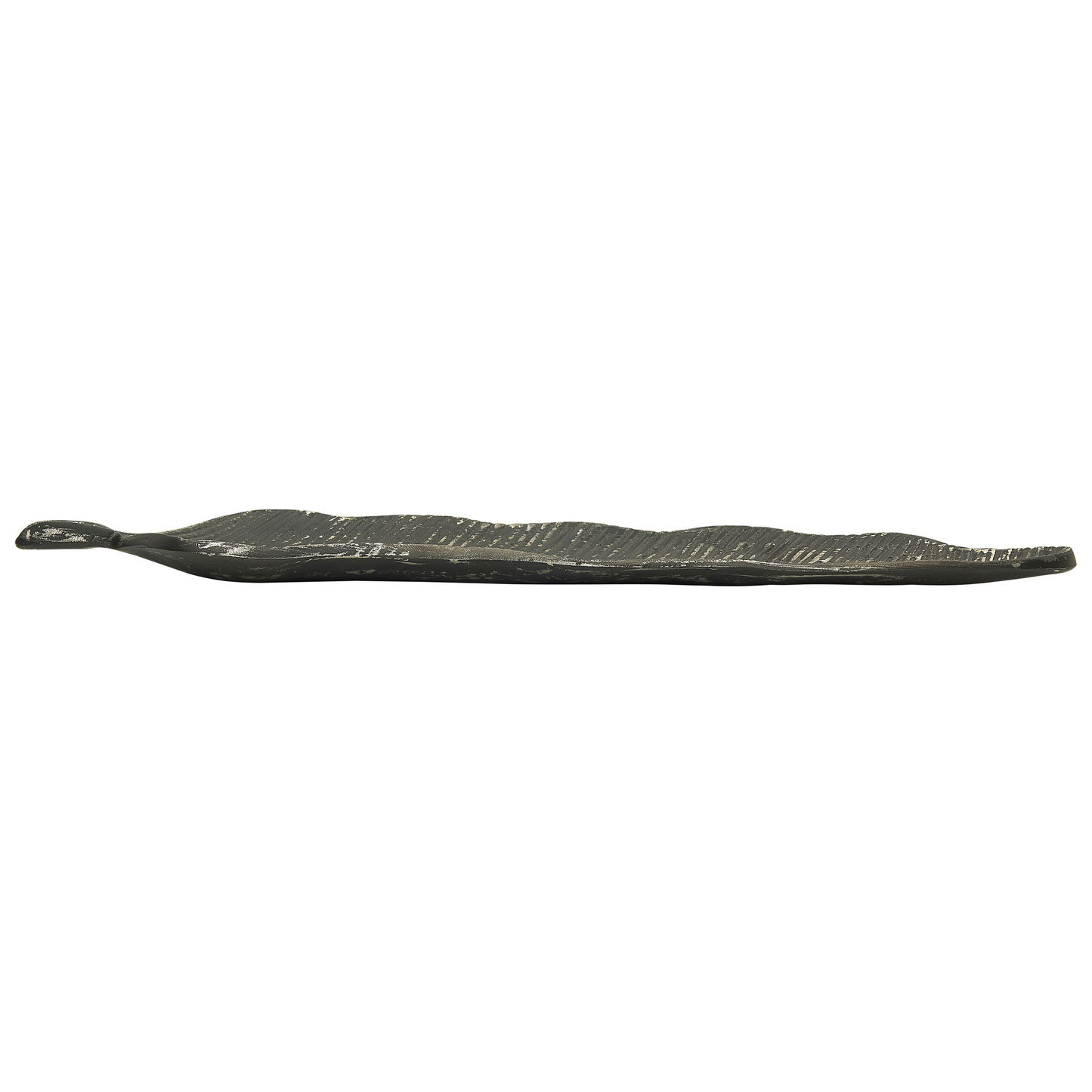 Dekoschale Aluminium silber Blatt 50 cm LILEA