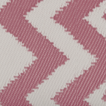 Outdoor Teppich rosa 180 x 270 cm ZickZack-Muster Kurzflor DEWAS