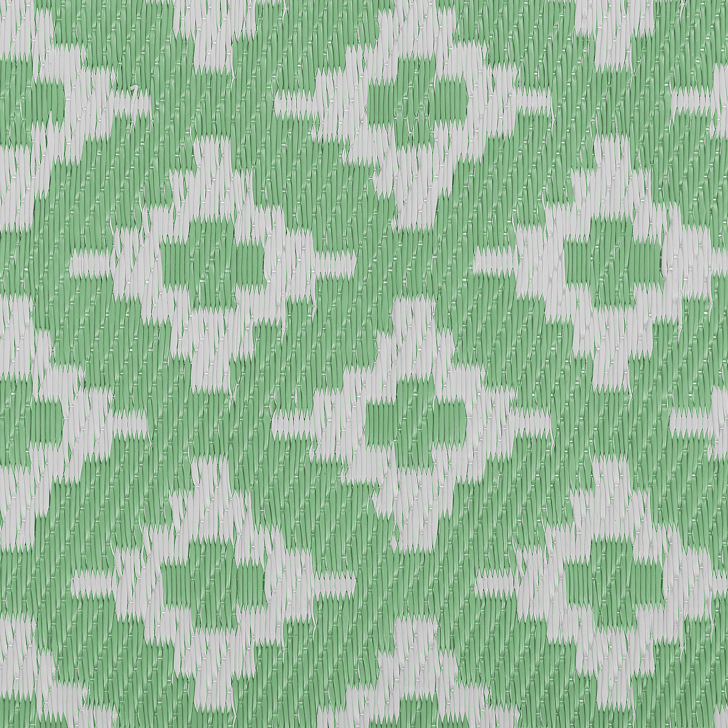Outdoor Teppich hellgrün 120 x 180 cm geometrisches Muster Kurzflor THANE