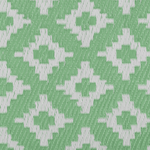 Outdoor Teppich hellgrün 120 x 180 cm geometrisches Muster Kurzflor THANE