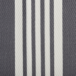Outdoor Teppich schwarz-hellgrau 120 x 180 cm Streifenmuster DELHI
