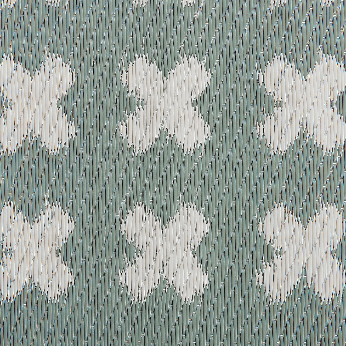 Outdoor Teppich hellgrün 90 x 180 cm geometrisches Muster ROHTAK