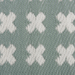 Outdoor Teppich hellgrün 90 x 180 cm geometrisches Muster ROHTAK