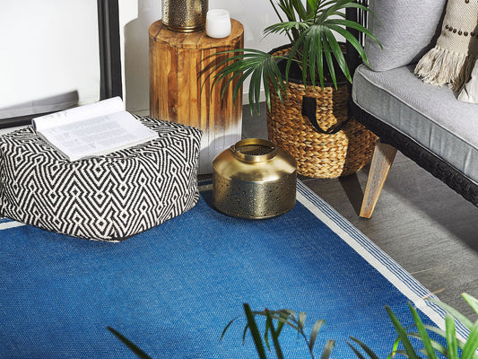 Outdoor Teppich kobaltblau 120 x 180 cm ETAWAH