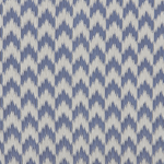 Outdoor Teppich blau 60 x 90 cm ZickZack-Muster Kurzflor MANGO