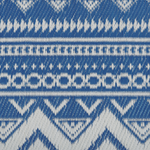 Outdoor Teppich blau 120 x 180 cm geometrisches Muster NAGPUR
