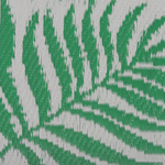 Outdoor Teppich grün 60 x 105 cm Palmenmuster Kurzflor KOTA