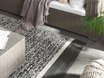 Outdoor Teppich schwarz-weiss meliert 120 x 180 cm BALLARI