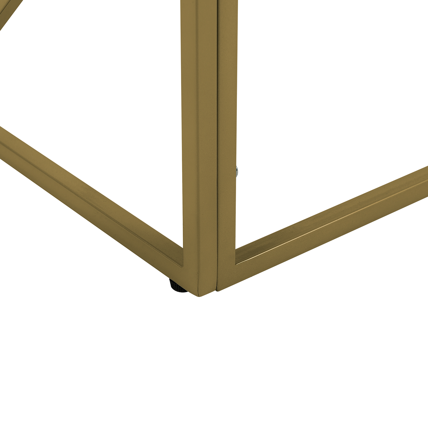 Beistelltisch Glas gold quadratisch 50 x 50 cm ORLAND