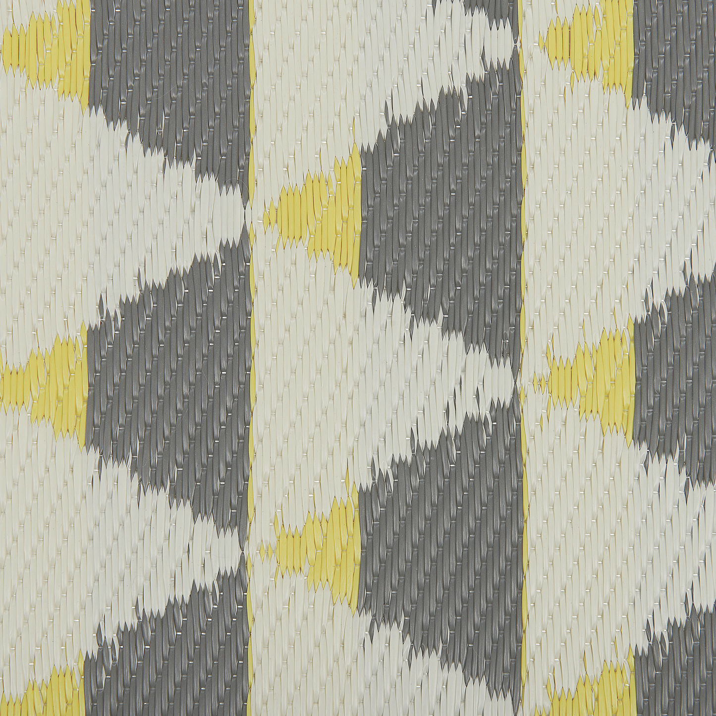 Outdoor Teppich grau-gelb 120 x 180 cm Dreieck Muster Kurzflor HISAR