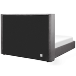 Bett mit Stauraum Samtstoff LUBBON 180 x 200 cm Grau