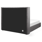 Bett mit Stauraum Samtstoff LUBBON 160 x 200 cm Grau