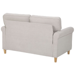 2-Sitzer Sofa Samtstoff helles Beige RONNEBY