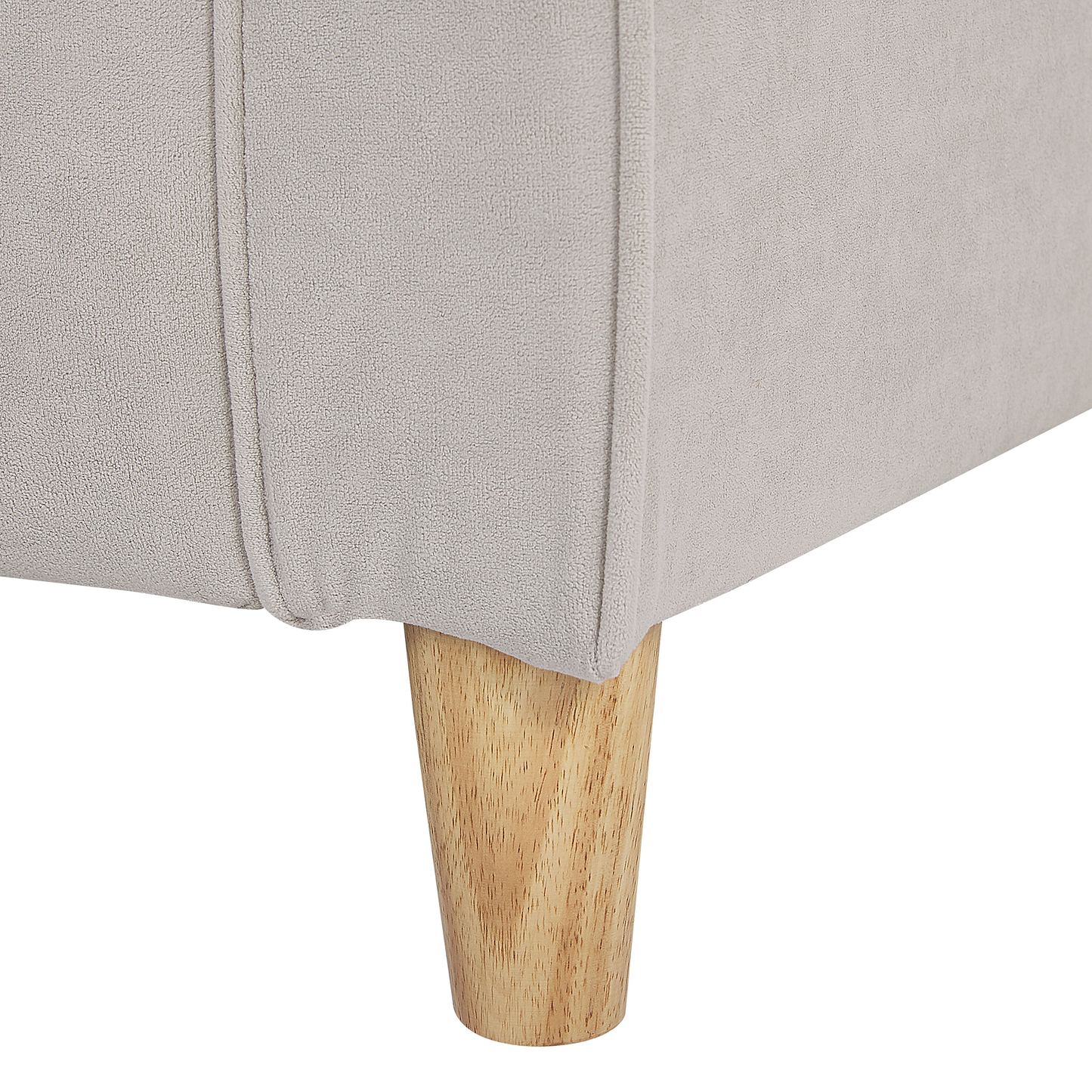 2-Sitzer Sofa Samtstoff helles Beige RONNEBY