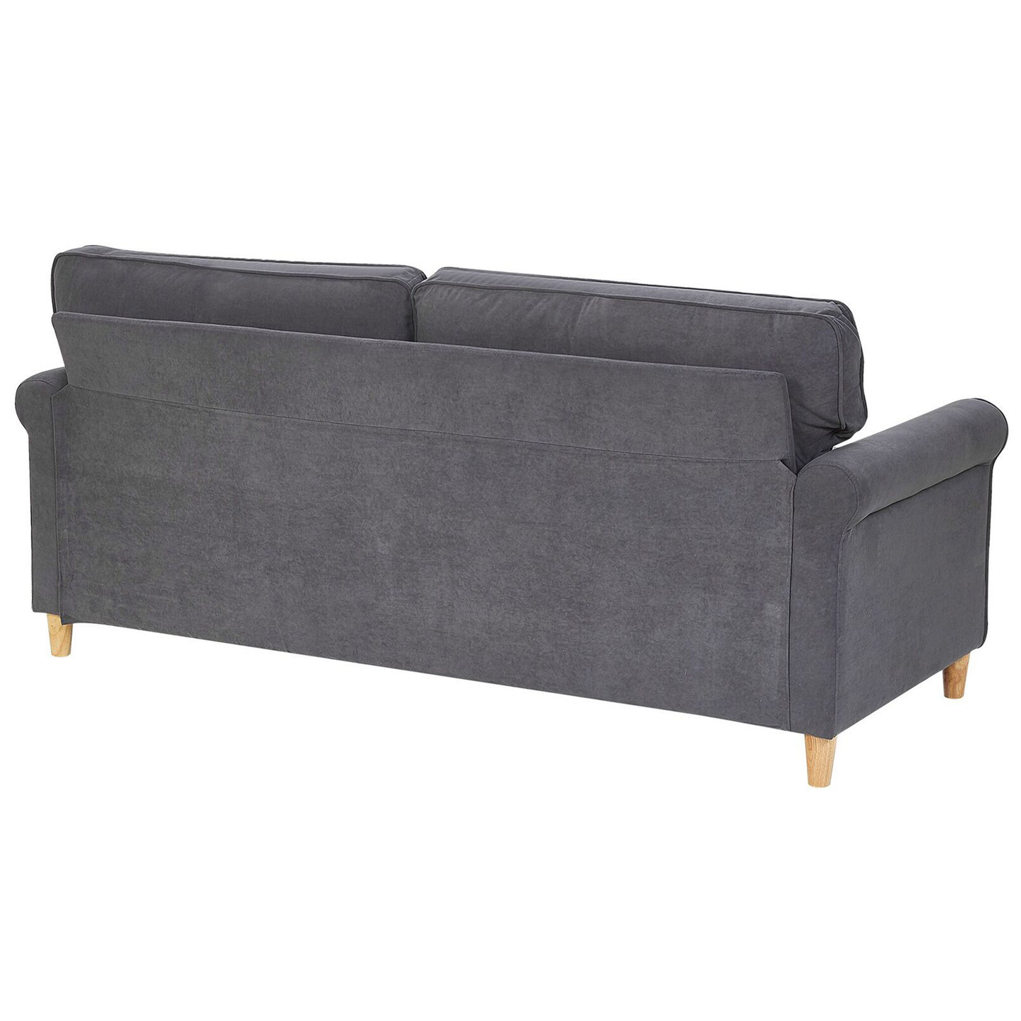 3-Sitzer Sofa Samtstoff dunkelgrau RONNEBY