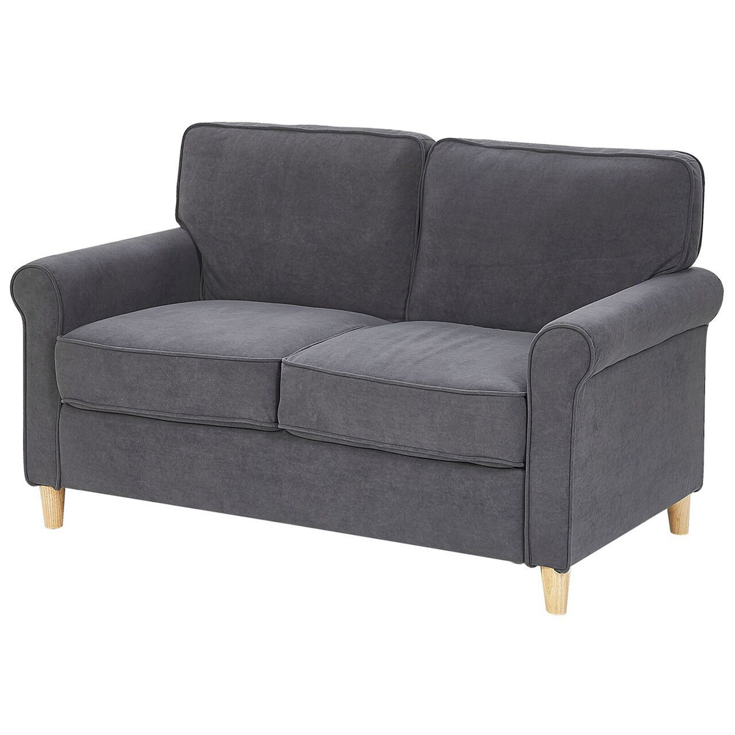 2-Sitzer Sofa Samtstoff dunkelgrau RONNEBY