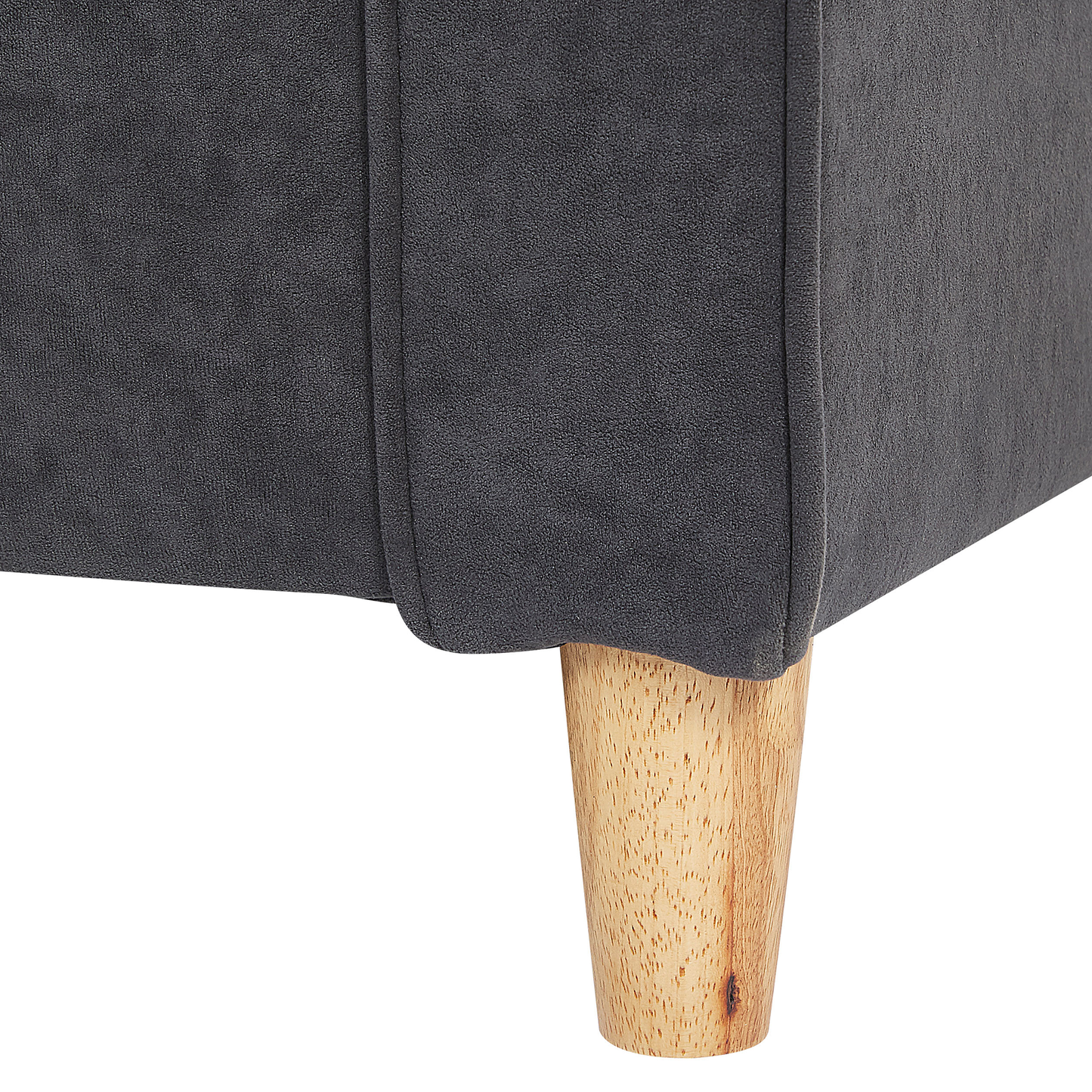 2-Sitzer Sofa Samtstoff dunkelgrau RONNEBY