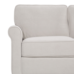 3-Sitzer Sofa Samtstoff helles Beige RONNEBY