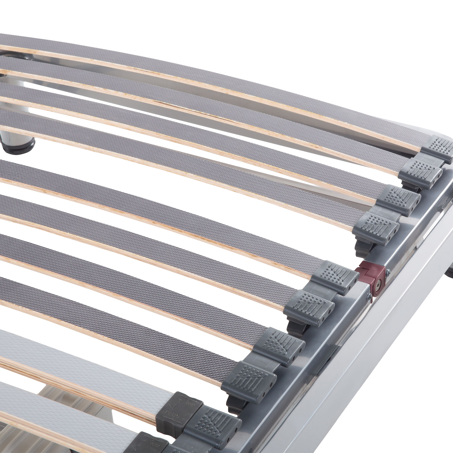 Lattenrost elektrisch verstellbar 2er Set COMFORT 180 x 200 cm Silber