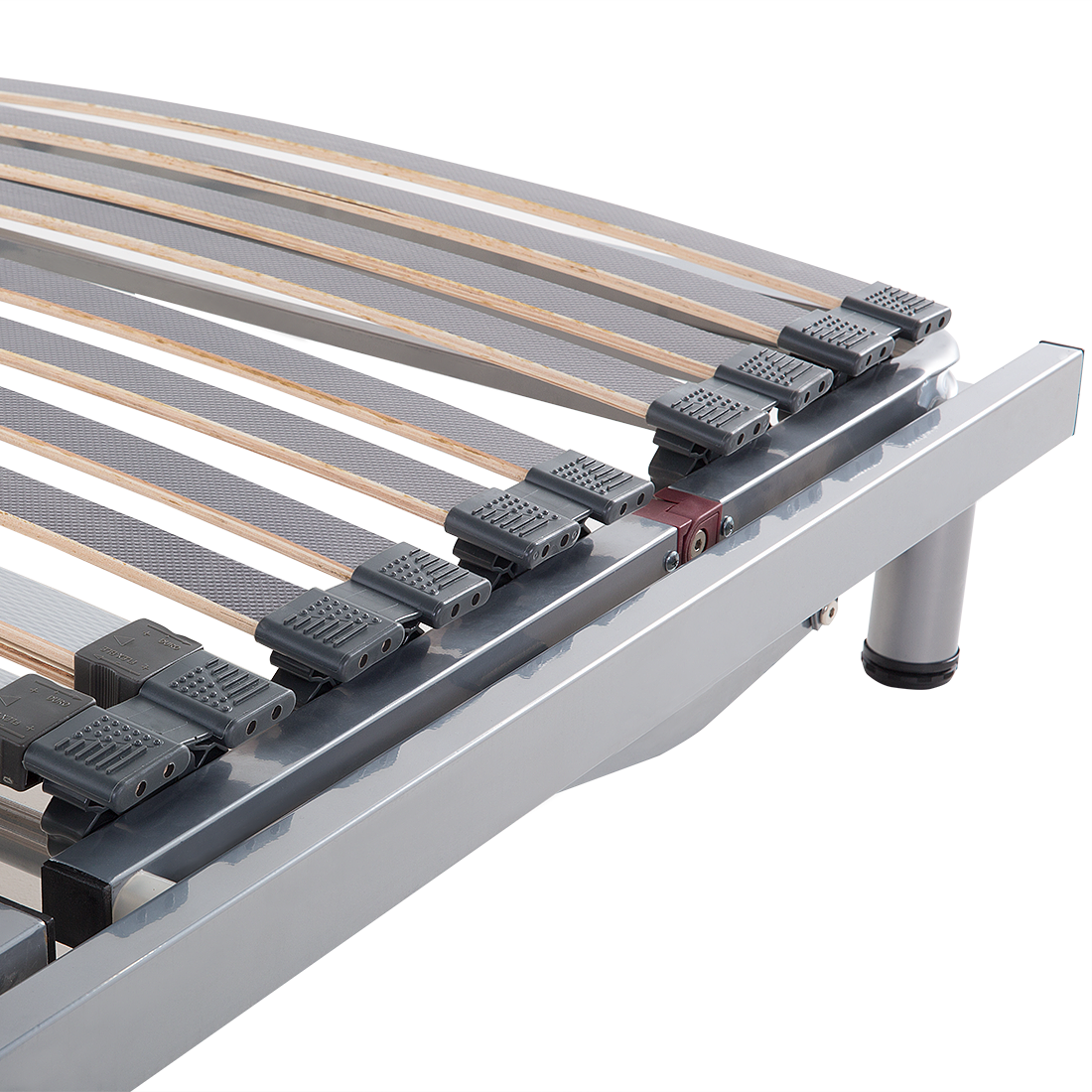 Lattenrost elektrisch verstellbar 2er Set COMFORT 180 x 200 cm Silber