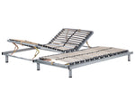 Lattenrost manuell verstellbar 2er Set COMFORT 180 x 200 cm Silber