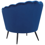 Sessel LOVIKKA Samtstoff Marineblau