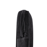 Sessel TROMSO Samtstoff Schwarz