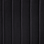 Sessel TROMSO Samtstoff Schwarz