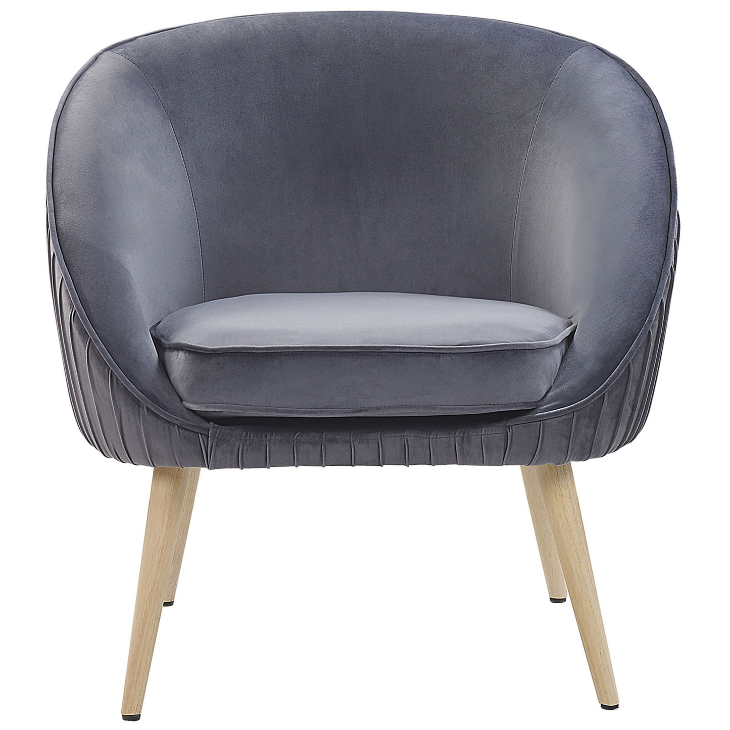 Sessel TROMSO Samtstoff Grau