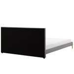 Bett mit Lattenrost Samtstoff LIMOUX 180 x 200 cm Grau